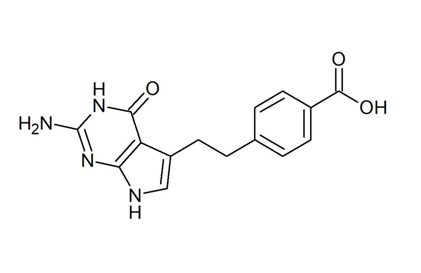 4[2(2アミノ4,7ジヒドロ4オキソ3Hピロロ[2,3d]ピリミジン5イル)エチル]安息香酸India Fine